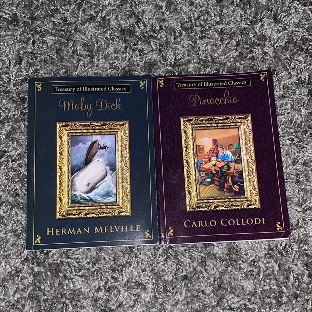 2 book bundle Treasury of Illustrated Classics